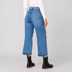 MOMCHIC - Jeans culotte destroyer