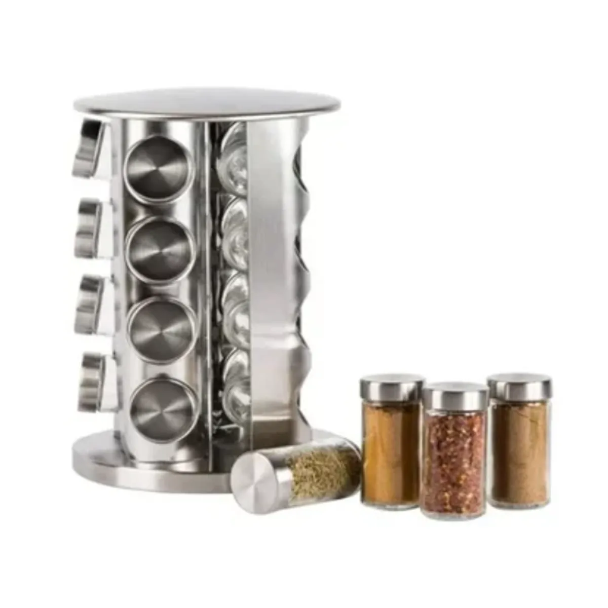 OFERTABKN - Set Condimentero Especiero Giratorio Cocina 16 Pcs