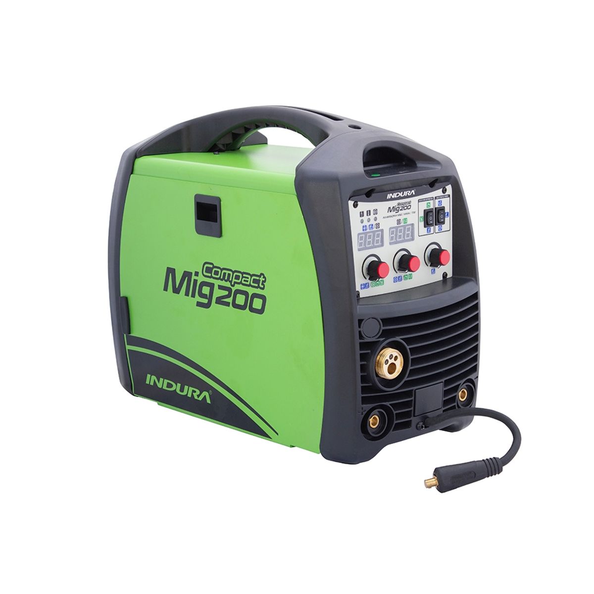 INDURA - Soldadora Mig Mma Tig Indura Compactmig 200a + Rollo 5 kg 1 mm