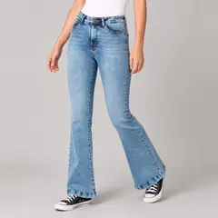 MOMCHIC - Jeans Flare Pepa Celeste
