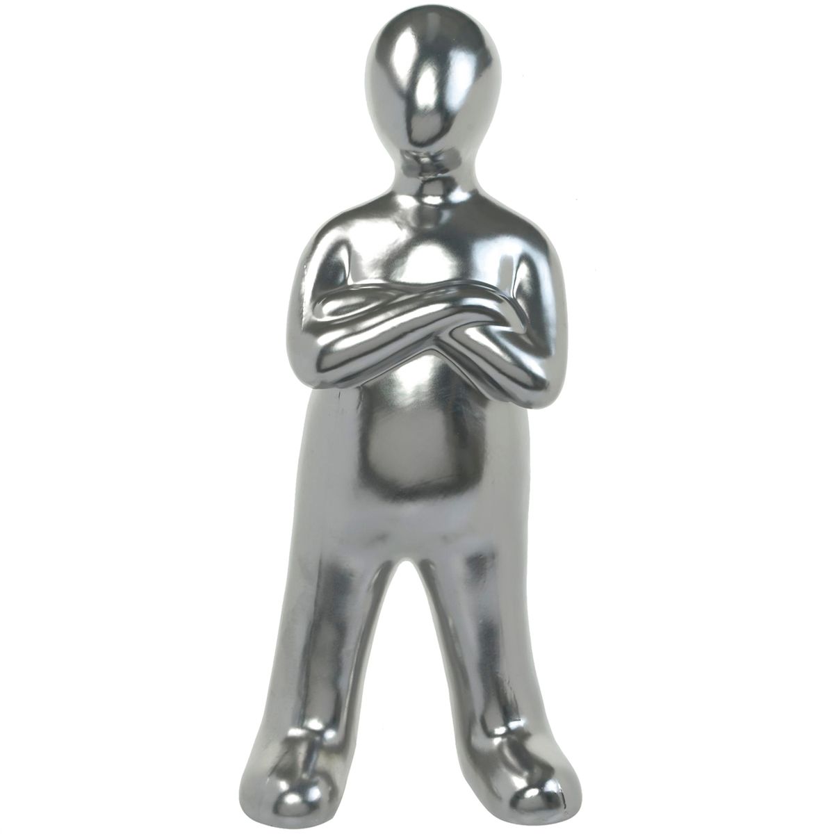 MALLORCA - Figura Decorativa Humano Silver Grande