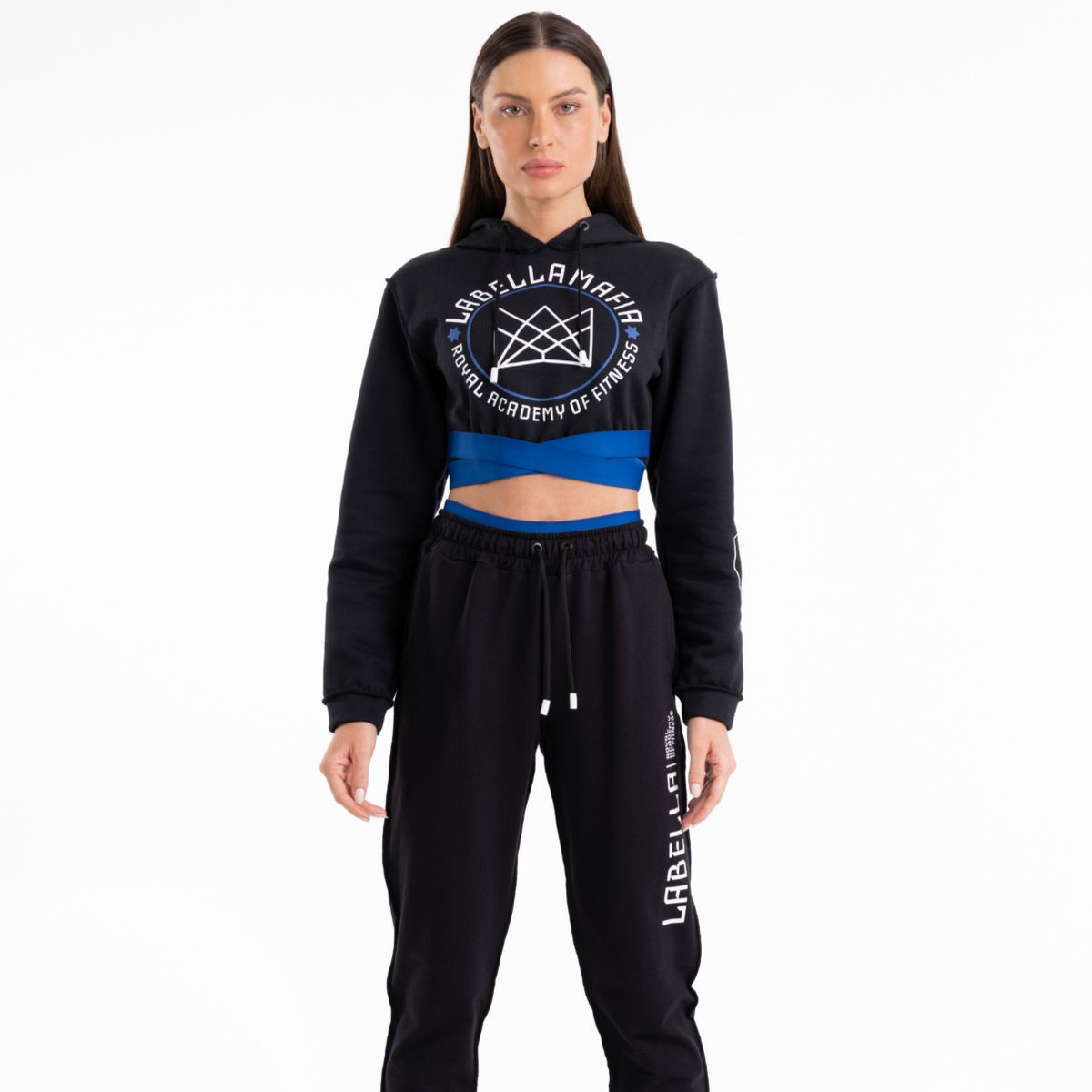 LABELLAMAFIA - Jogger Negro letras Blancas