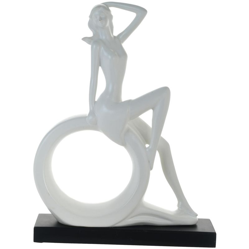 MALLORCA - Figura Decorativa Dama Venecia Blanca