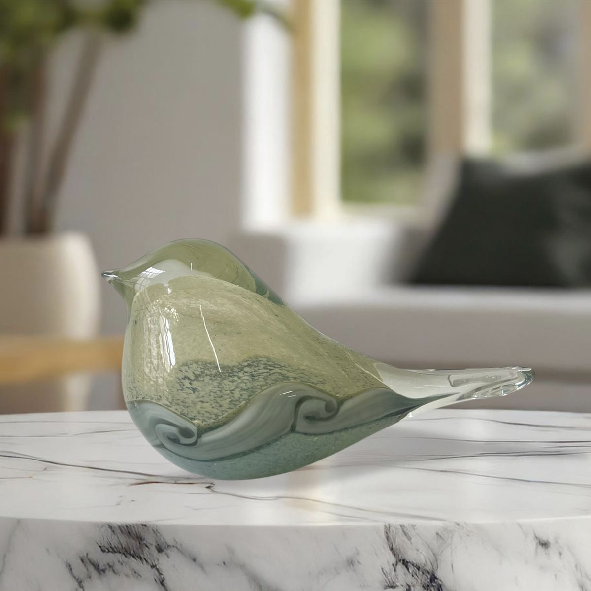 MALLORCA - Figura Decorativa Pajaro Jupiter Grande Gris