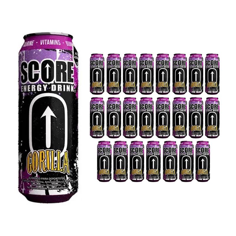 SCORE - Bebida Energética Score Gorilla 500ml 24 Latas