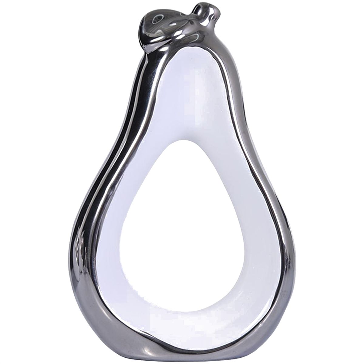 MALLORCA - Figura Decorativa Pera Berna Abstracta Silver