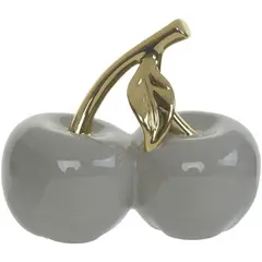 MALLORCA - Figura Decorativa Manzana Doble Clemont Ocre