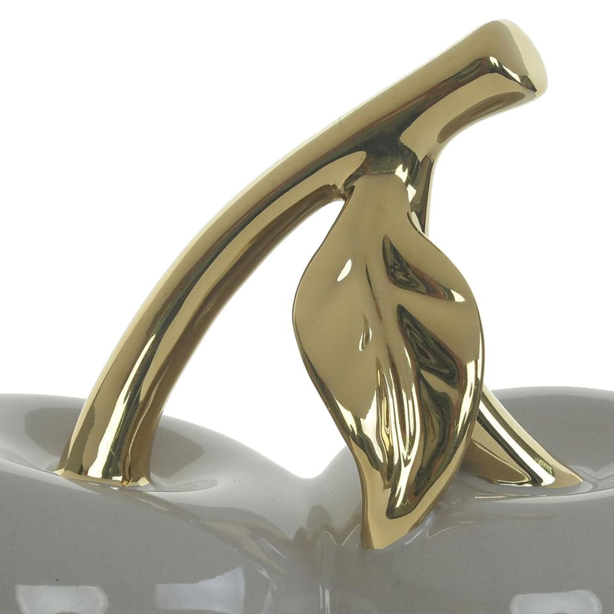 MALLORCA - Figura Decorativa Manzana Doble Clemont Ocre