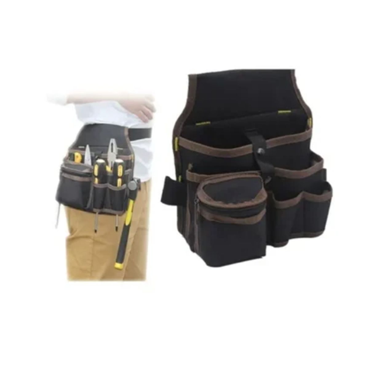OFERTABKN - Bolsa Coleto Porta Herramientas 7 Bolsillos Martillo
