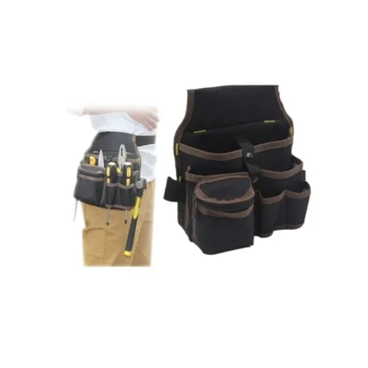 OFERTABKN - Bolsa Coleto Porta Herramientas 7 Bolsillos Martillo