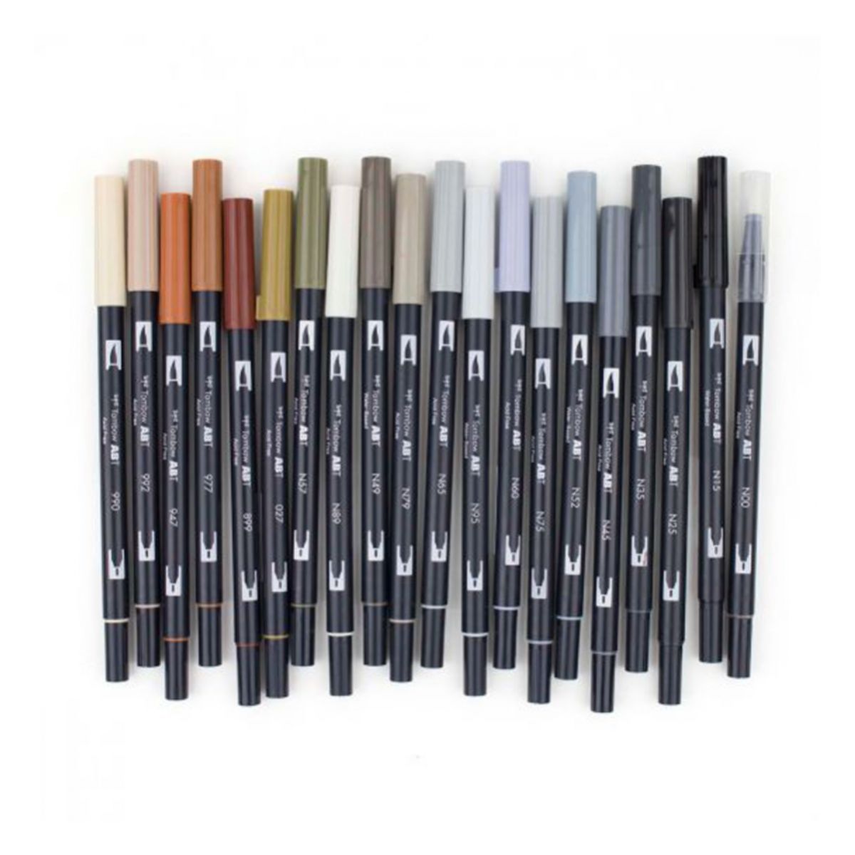TOMBOW - Set Marcadores Tombow Dual Brush Paleta Neutral 20 colores