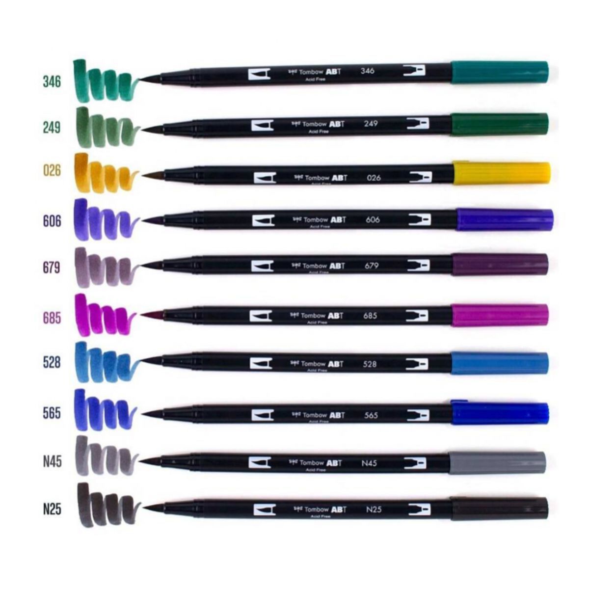 TOMBOW - Set Marcadores Tombow Dual Brush Bohemio 10 colores