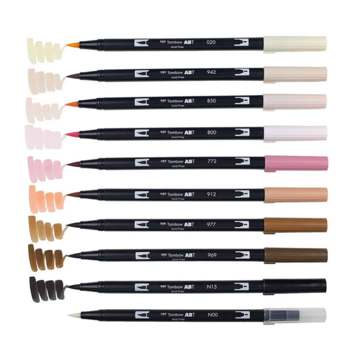 TOMBOW - Set Marcadores Tombow Dual Brush Retrato 10 colores