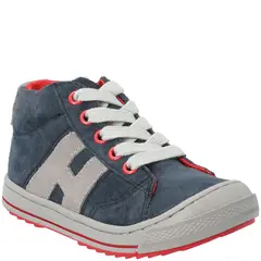 HUSH PUPPIES - Zapatilla Cuero Niño Hercules Azul [26-29]