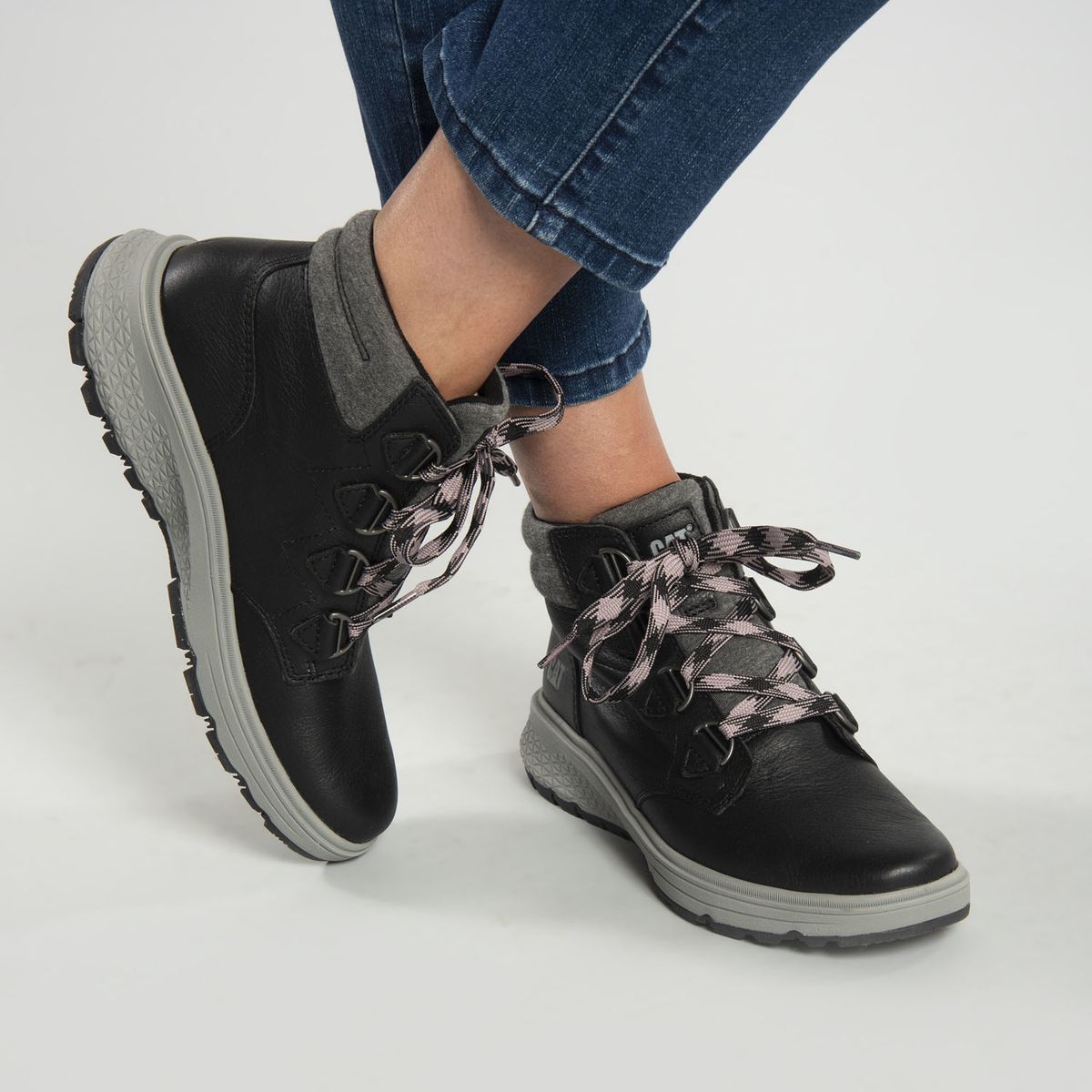 CAT - Zapatilla Con Caña Mujer Jesture Negro CAT