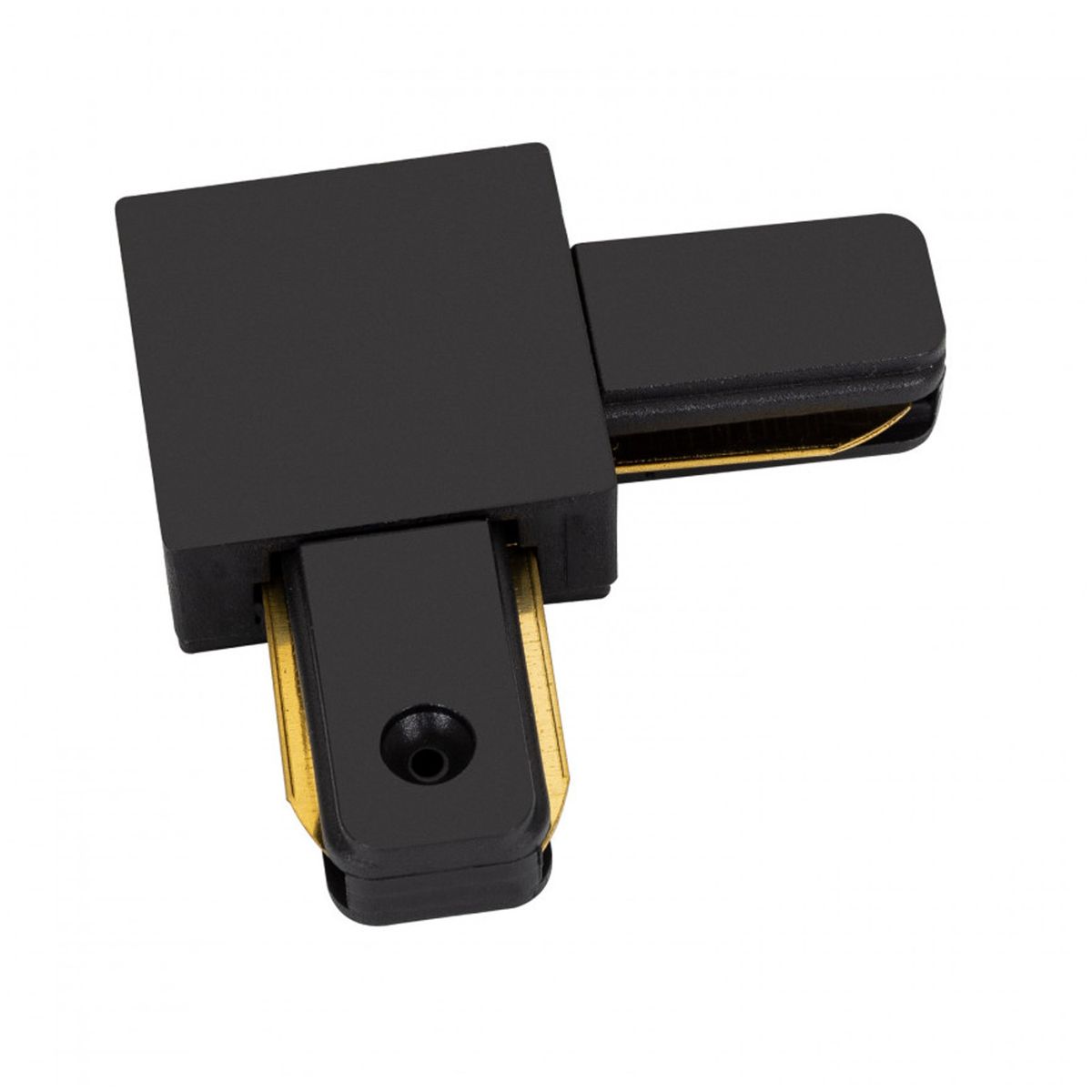 HB LEDS - Pack 5 Conectores Para Carril Monofásico Iluminación LED L Negro