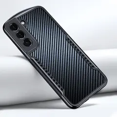 XUNDD - Carcasa para Samsung S22 Fibra de Carbono Gaming Antigolpes