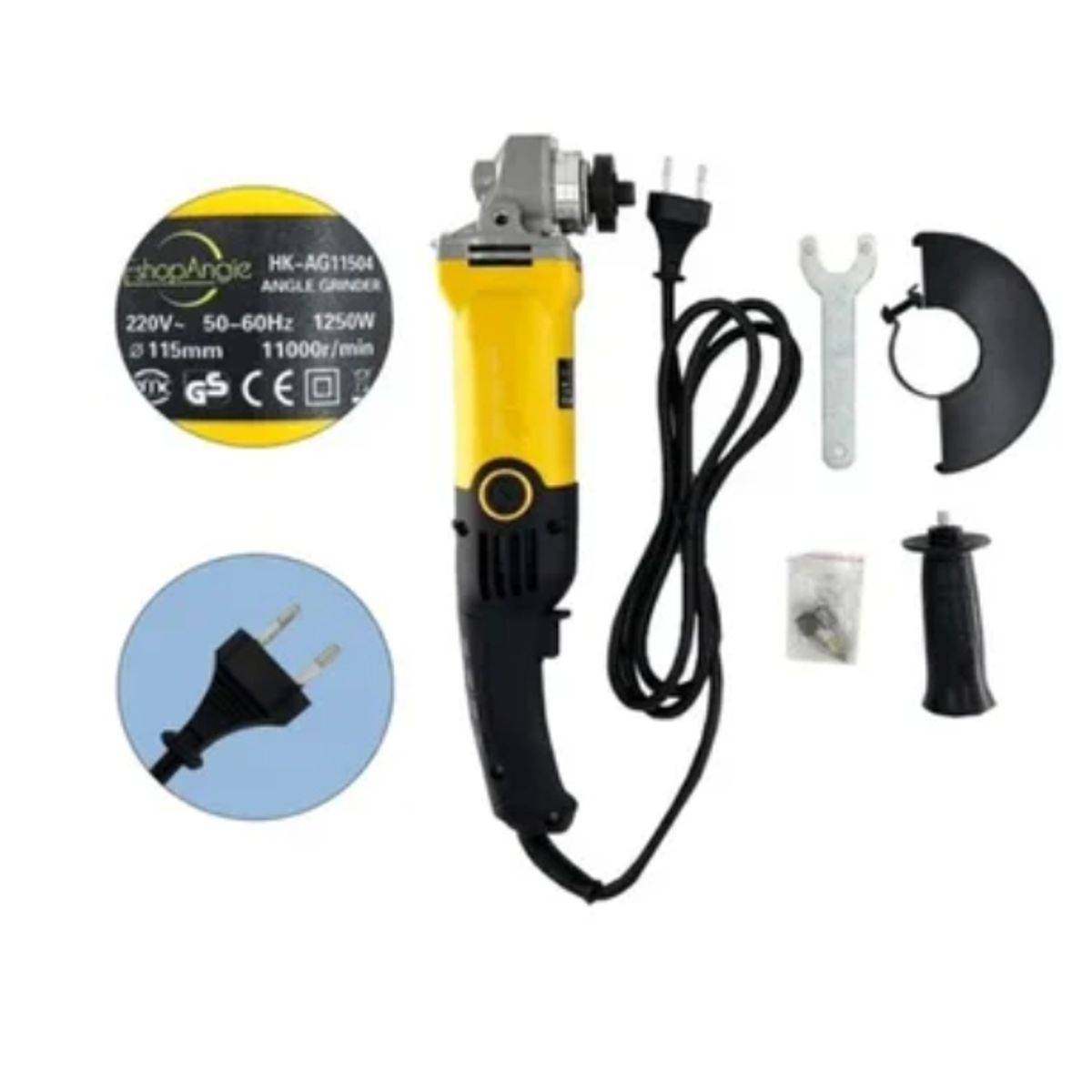 ESHOPANGIE - Esmeril Angular 4 1/2' 800 Watts Regulador 6 Velocidades