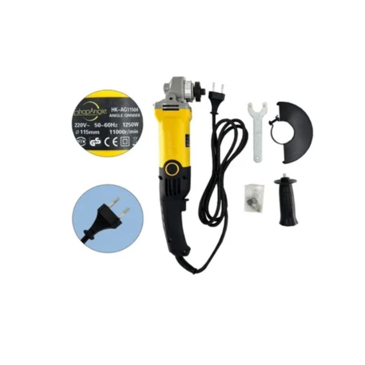 OFERTABKN - Esmeril Angular 4 1/2' 800 Watts Regulador 6 Velocidades