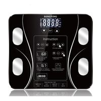 Bascula Digital Inteligente Medidor De Peso Grasa Corporal E Imc Bluetooth Vidrio Templado FIGOIMPORT