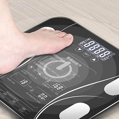 Imagen 2 del producto Bascula Digital Inteligente Medidor De Peso Grasa Corporal E Imc Bluetooth Vidrio Templado FIGOIMPORT