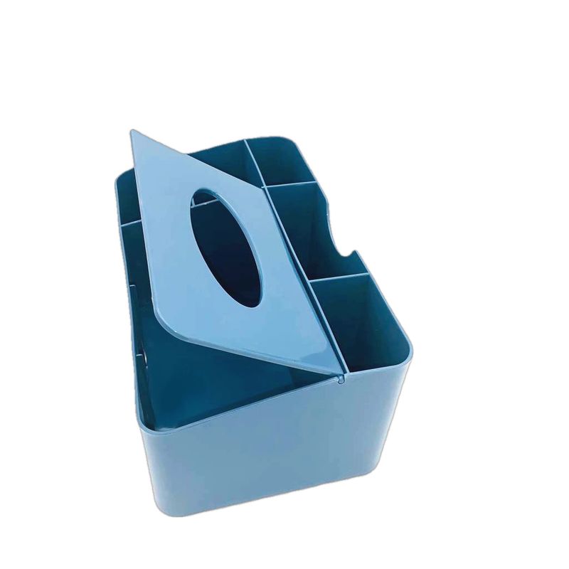 GENERICO - Caja Dispensador Pañuelos Servilletas Organizador 8930 Azul