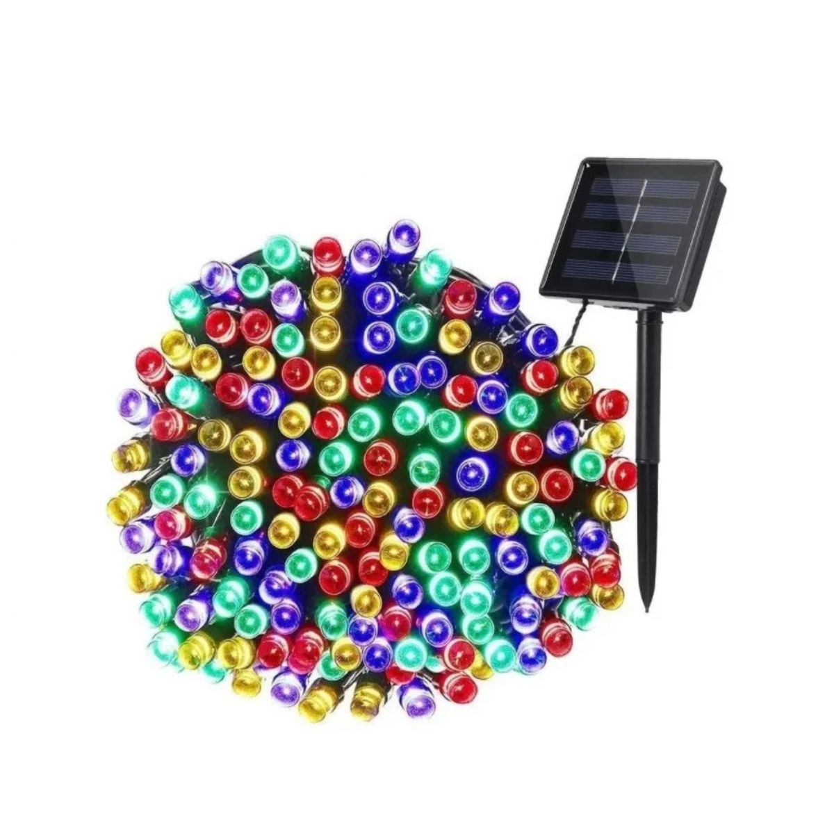 IRM - 2x Luces Solares Navidad Guirnalda 10 Metros 100 Led