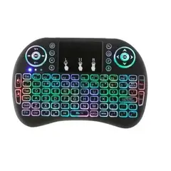 GENERICO - Mini Teclado Con Luz Inalámbrico Touchpad Smart Tv Pc Xbox