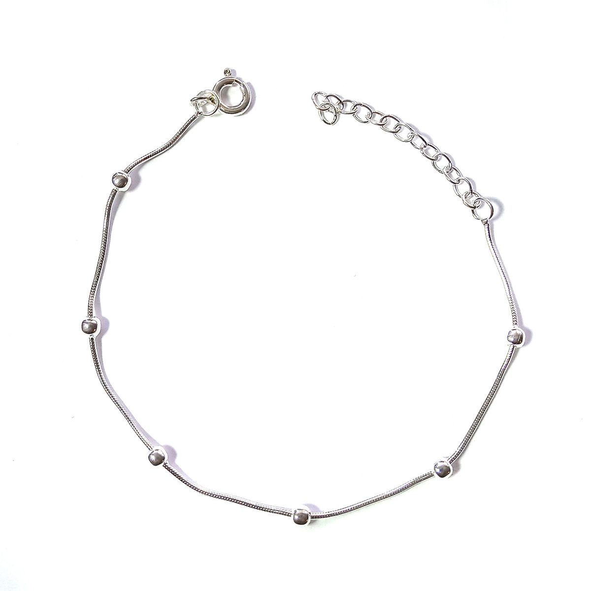 COGGIOLA - Pulsera Bolitas Cola Topo Plata Fina 925