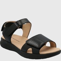 Sandalia Cuero Mujer Spinal Qtr Stp Negro