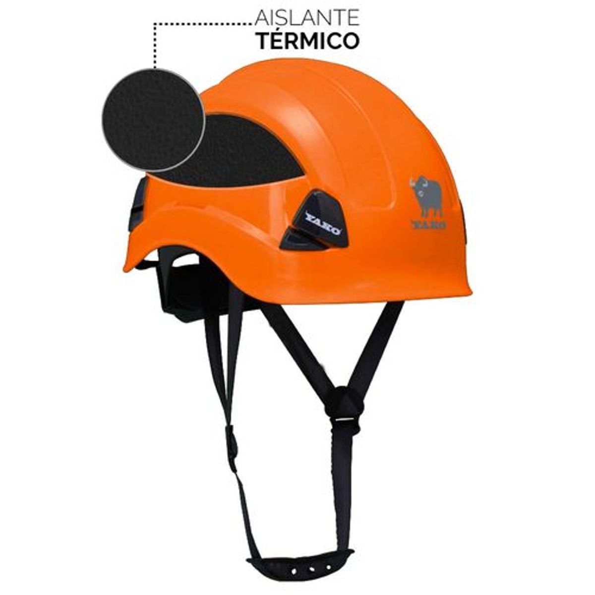 STEELPRO - Casco Yako Steelpro Naranjo