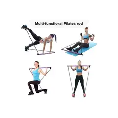 GENERICO - Barra Pilates Con Banda Resistencia Yoga Gimnasio 228032