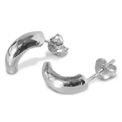 ANDREA COGGIOLA JOYAS - Aros Media Argolla Plata Fina 925.