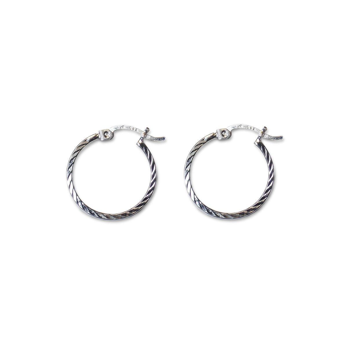 COGGIOLA - Argollas Satinadas 18mm Plata Fina 925.