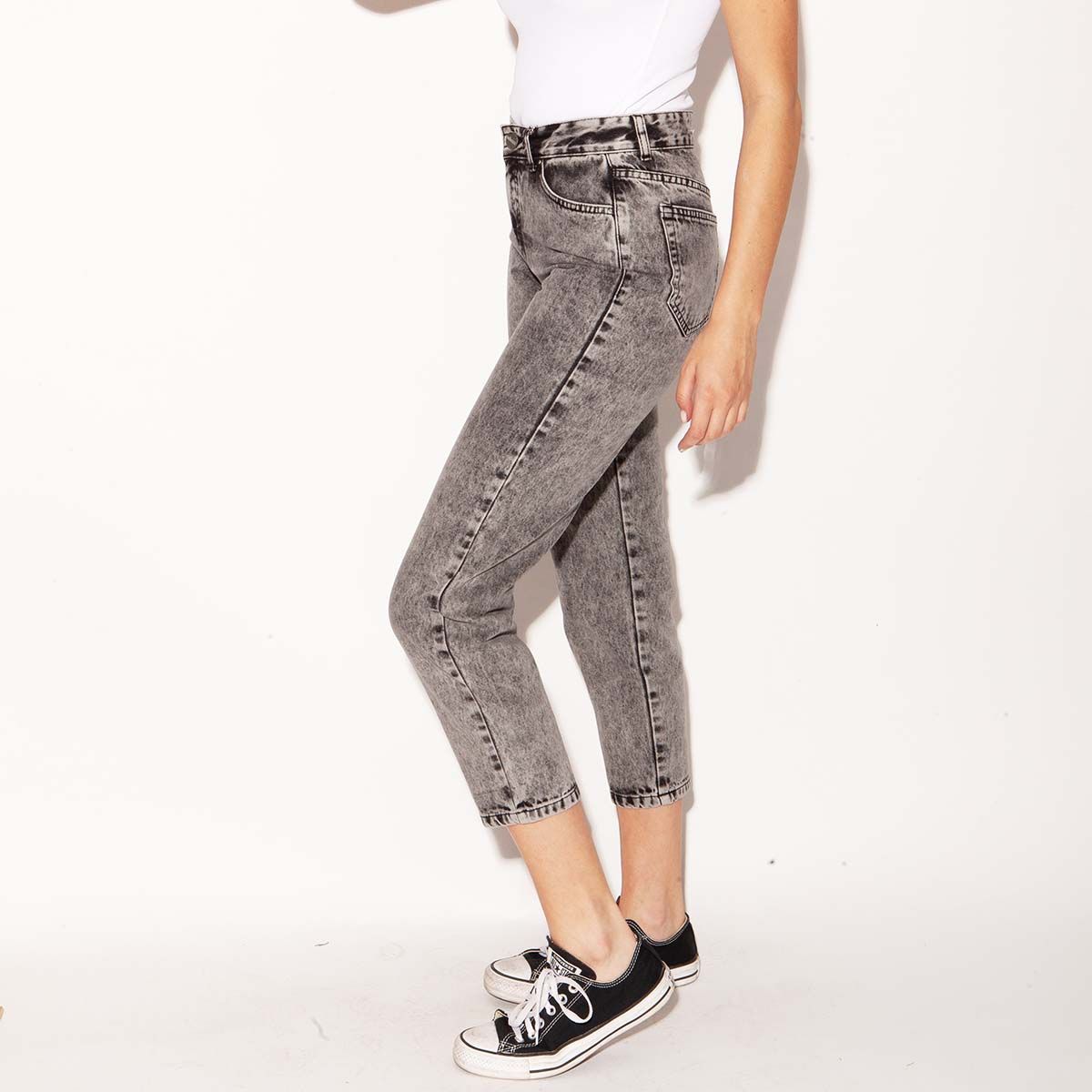 MOMCHIC - Jeans  Mom  Olivia Gris