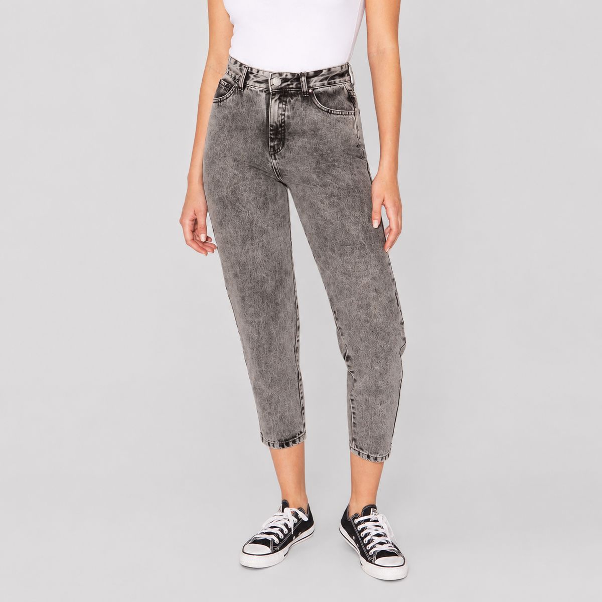 MOMCHIC - Jeans  Mom  Olivia Gris
