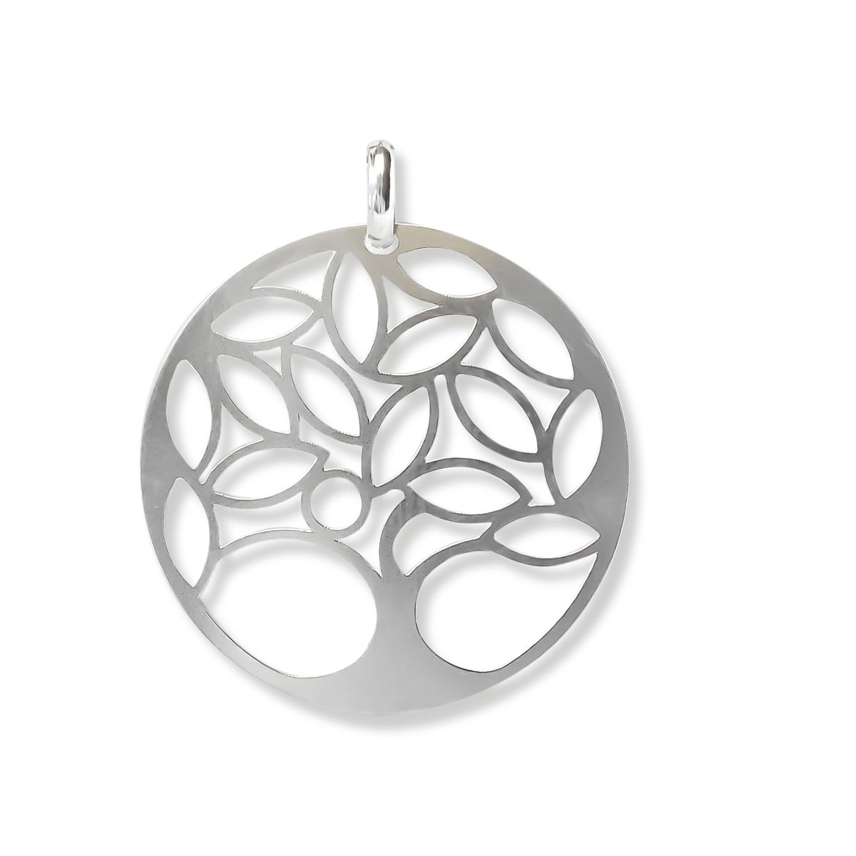 COGGIOLA - Colgante Medalla Árbol De La Vida Calado Plata Fina 925