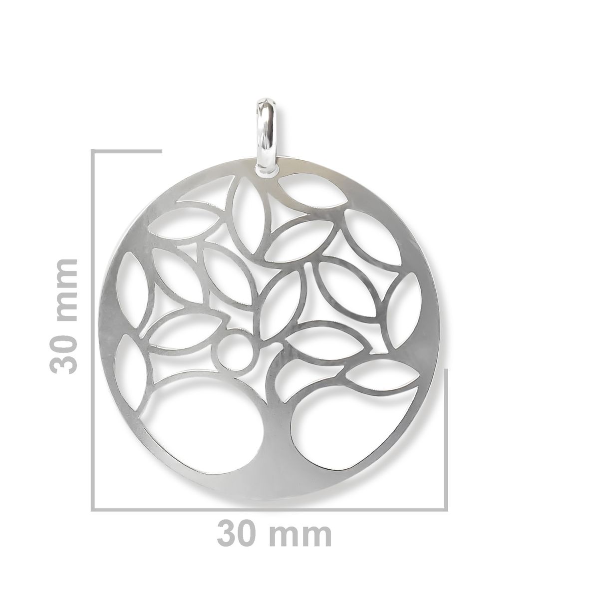 COGGIOLA - Colgante Medalla Árbol De La Vida Calado Plata Fina 925