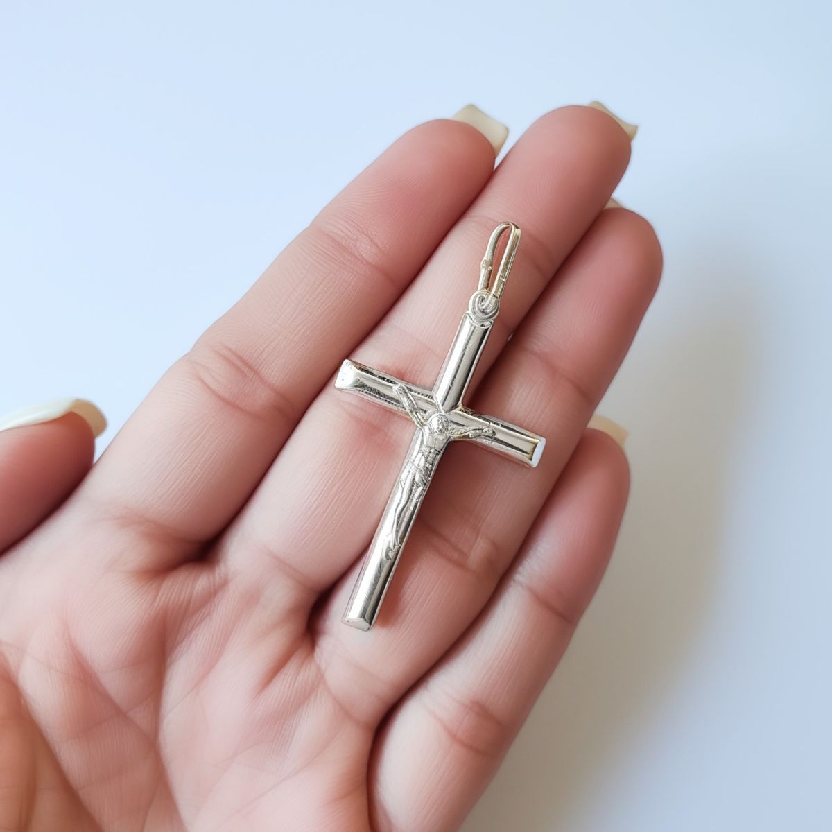 COGGIOLA - Colgante Cruz Cristo Grande Plata Fina 925