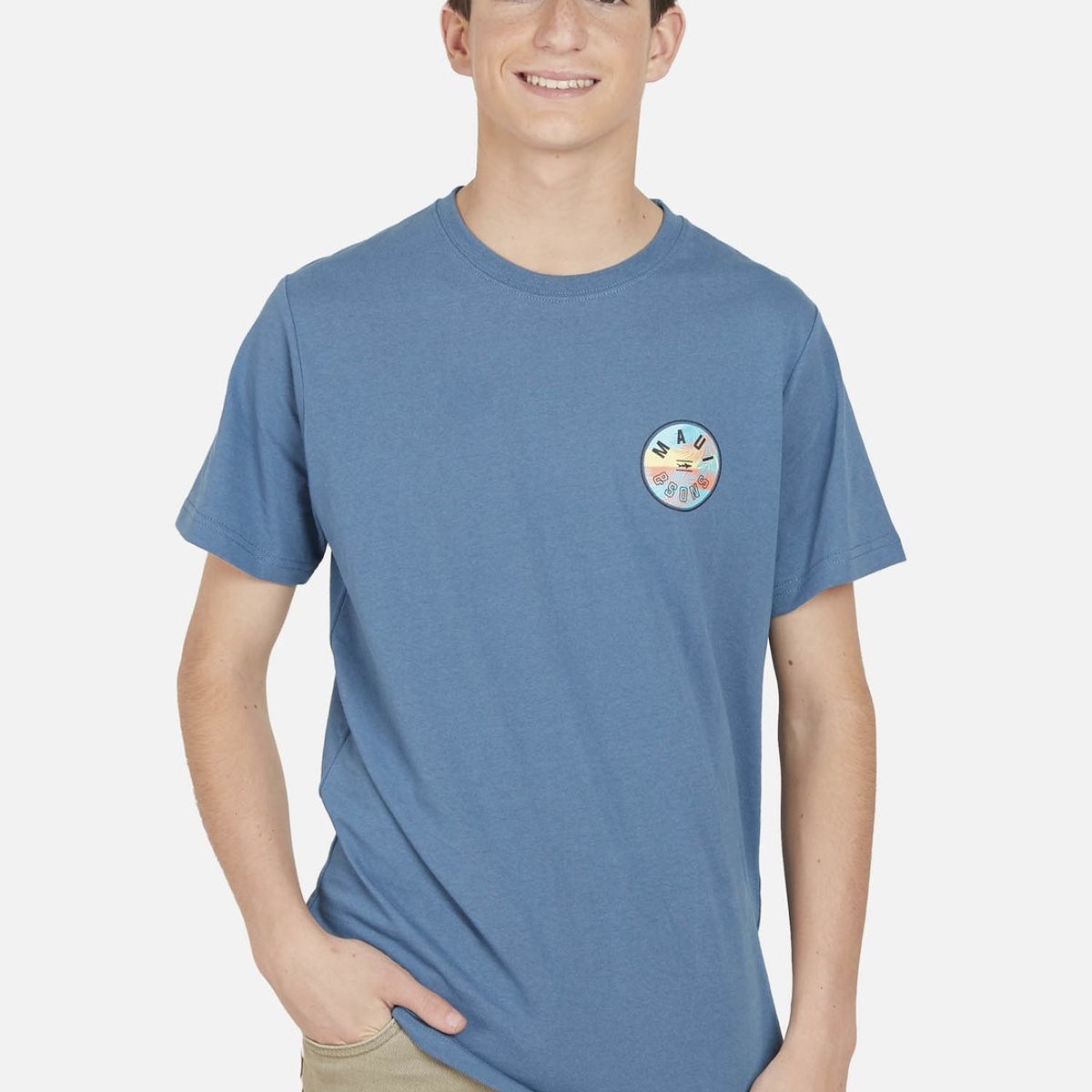 MAUI AND SONS - Polera SUNSET JUNGLE Juvenil Azul Maui and Sons