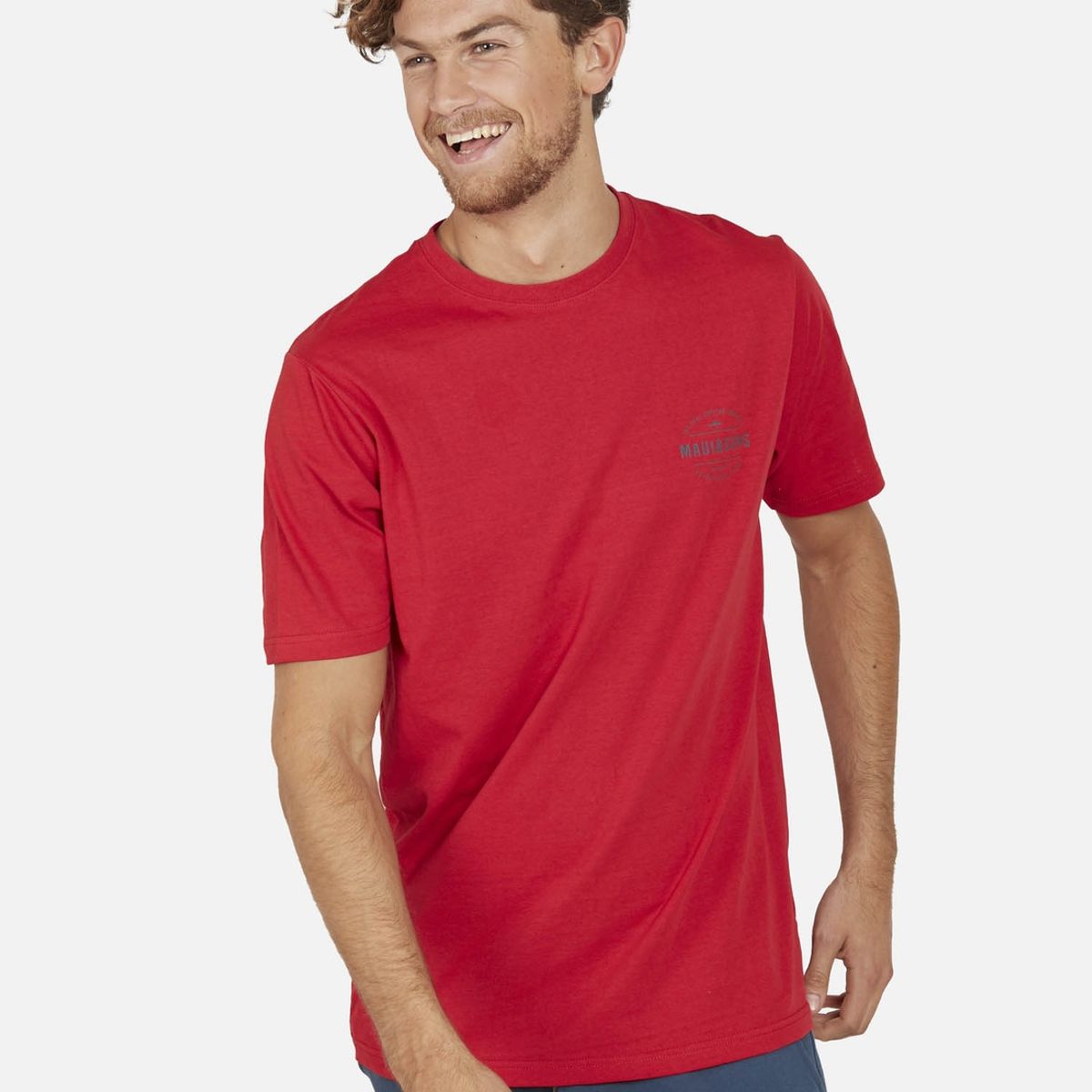 MAUI AND SONS - Polera CLASSIC STAMP Hombre Rojo Maui and Sons