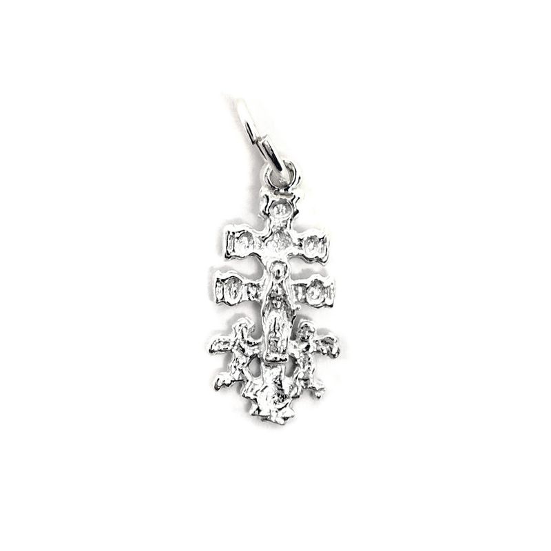 ANDREA COGGIOLA JOYAS - Colgante Cruz De Caravaca Chica Plata Fina 925