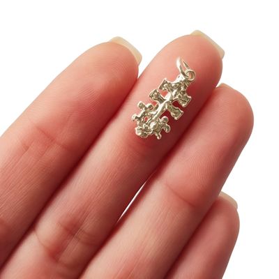 Imagen 2 del producto Colgante Cruz De Caravaca Chica Plata Fina 925