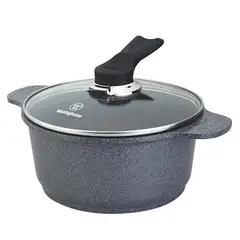 WESTINGHOUSE - Cacerola / Con Tapa Vidrio Ceramic Marmol Gris 24Cm Wccc2008024Cmg