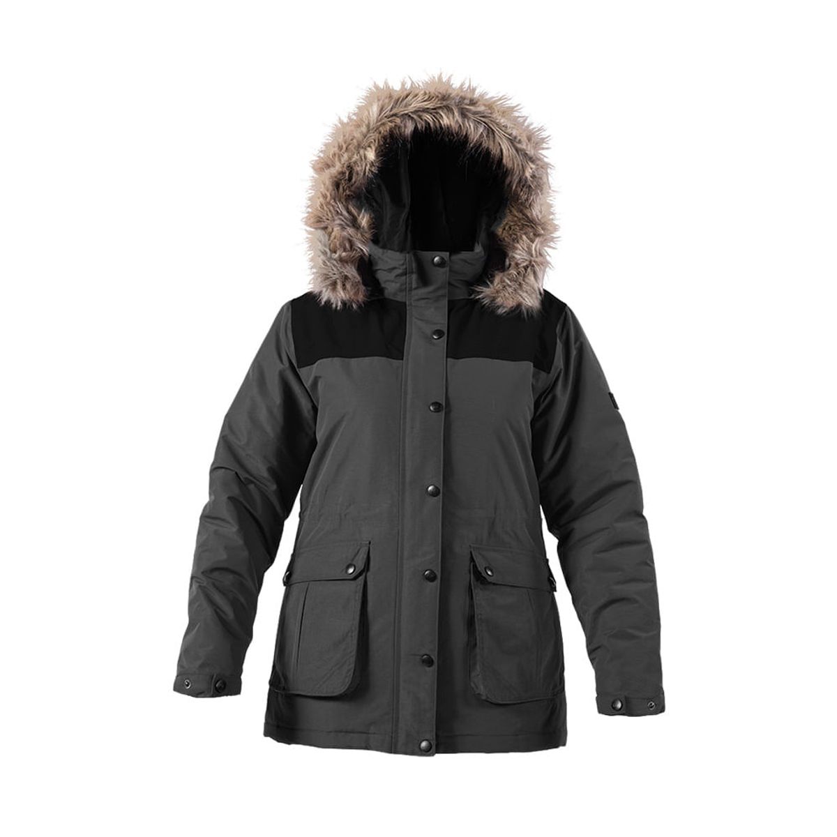 HARDWORK - Parka Impermeable HW Kodiak Mujer Carbon Grey