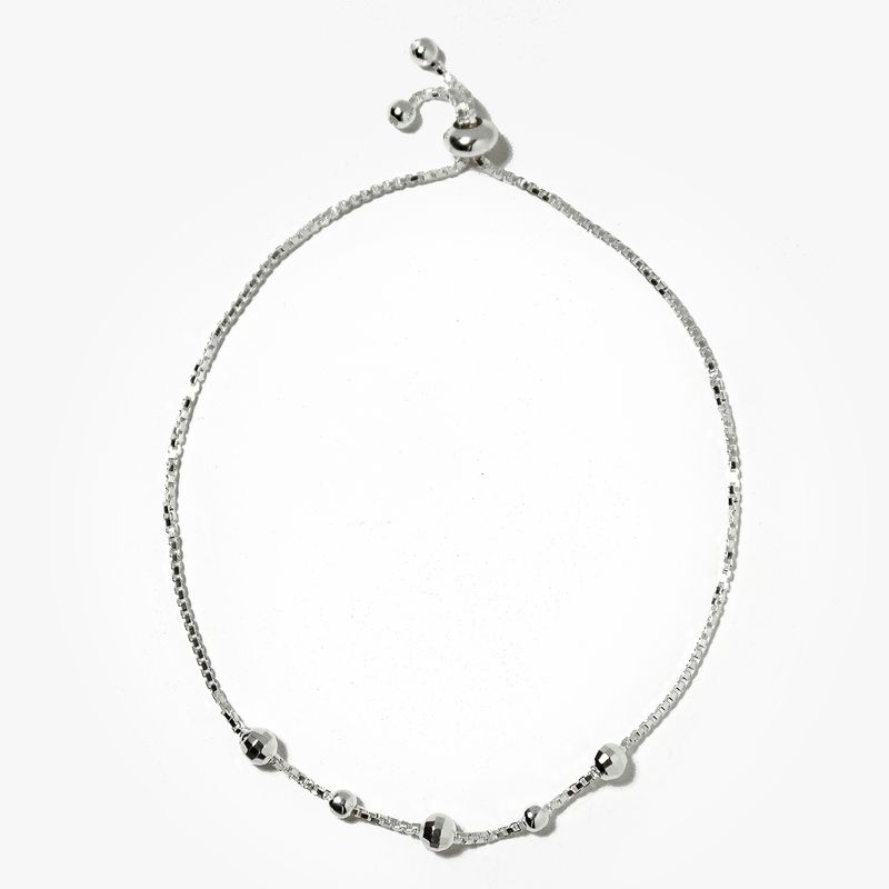 ANDREA COGGIOLA JOYAS - Pulsera Bolas Plata Fina 925.