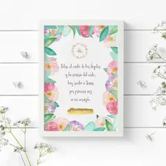 DECORACION PAJARITO - Cuadro Regalo Oración Primera Comunión