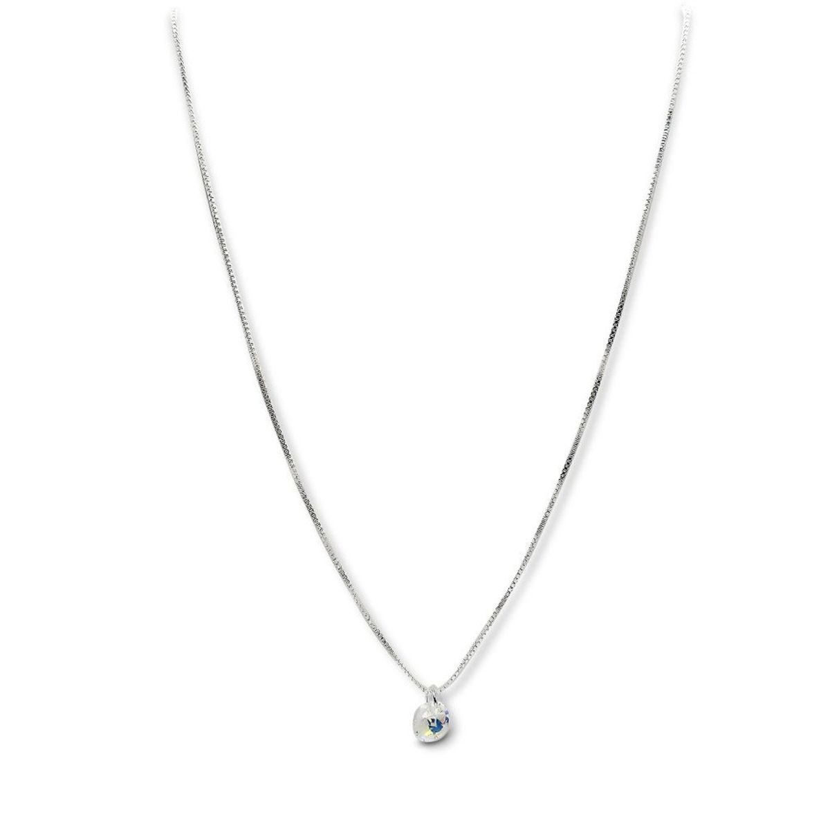 COGGIOLA - Collar Punto De Luz Tornasol 6mm 45cm Plata Fina 925