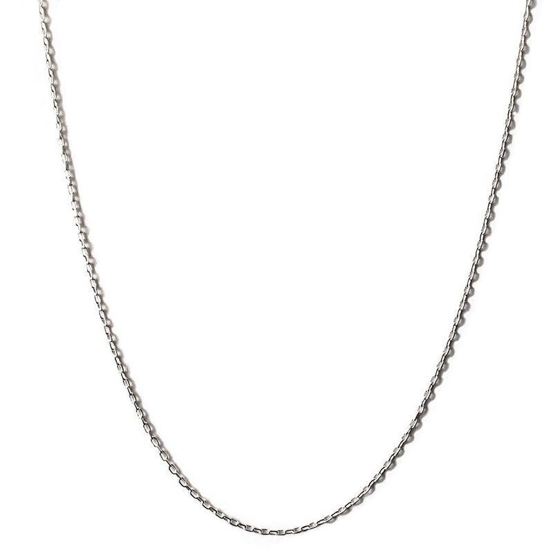 ANDREA COGGIOLA JOYAS - Cadena Limada Delgada 50cm Plata Fina 925