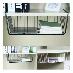 UNIVERSAL - CANASTO organizador libros o utensilios cocina baño escritorio blanco